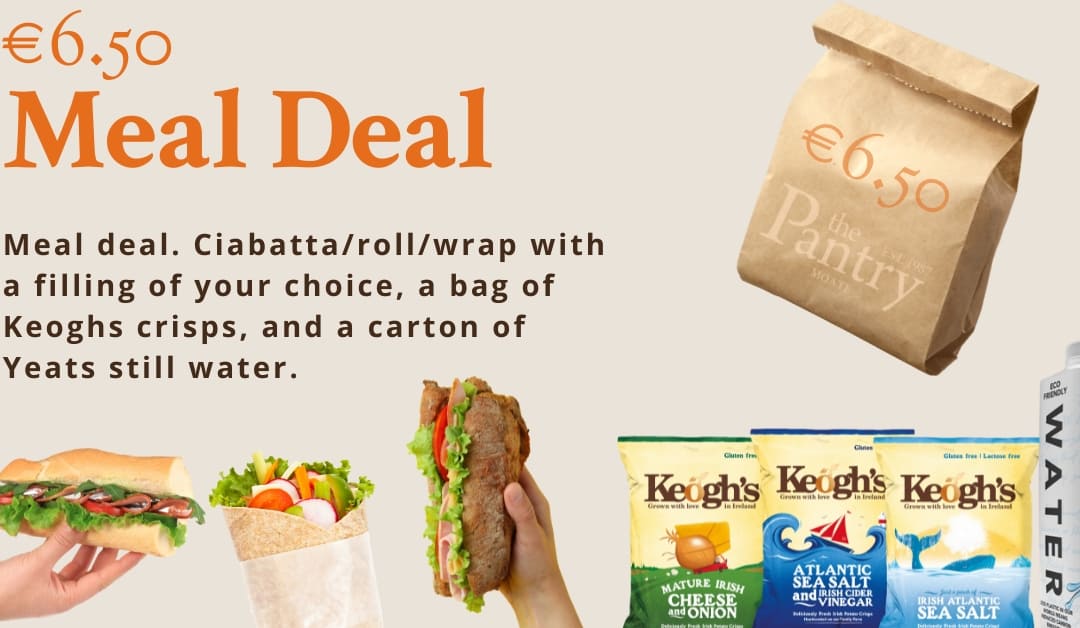 Ciabatta/roll/wrap + Crisps + Water